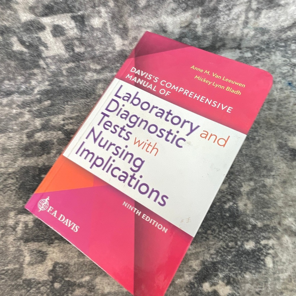 F.A. Davis Laboratory and Diagnostic Tests with Nursing Implications 9th Ed Book